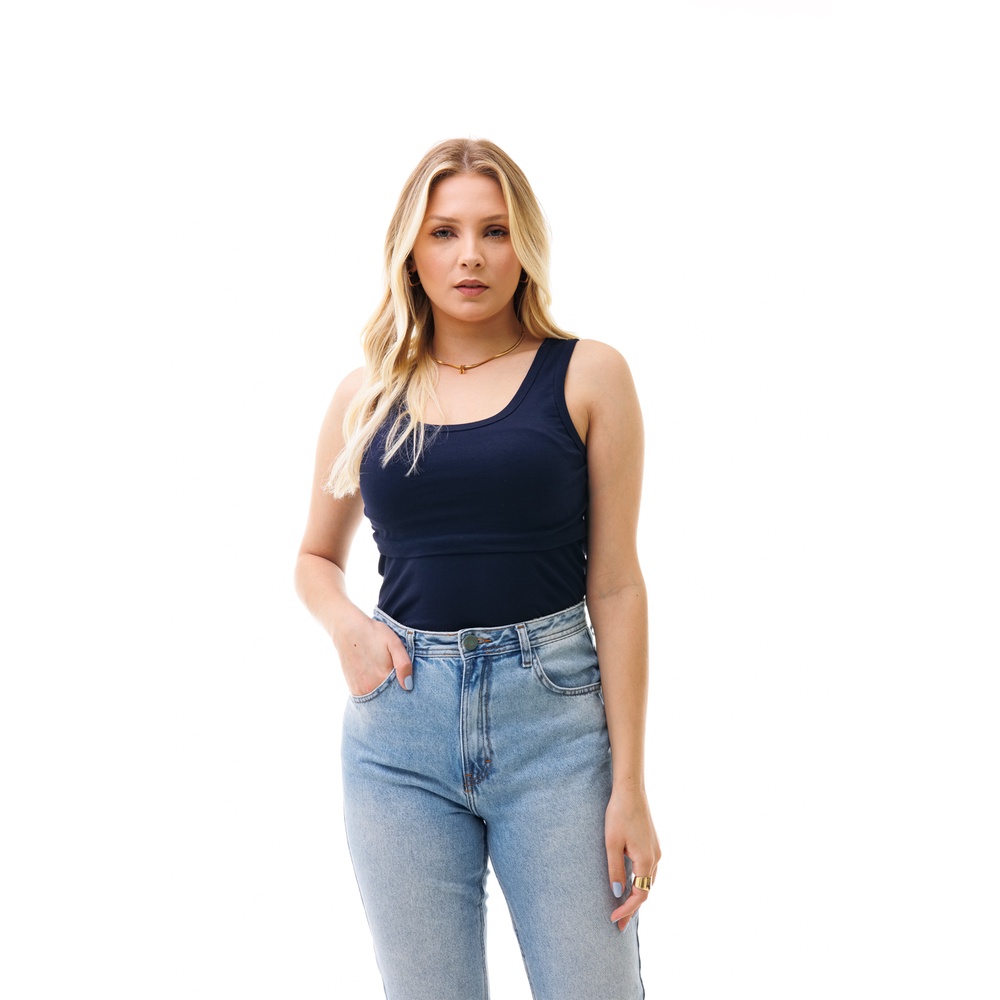 Blusa Regata Amamentação várias Cores