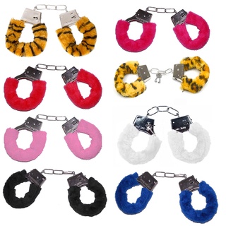 Algema de Metal com Pelúcia Fantasia e Fetiche Love Import