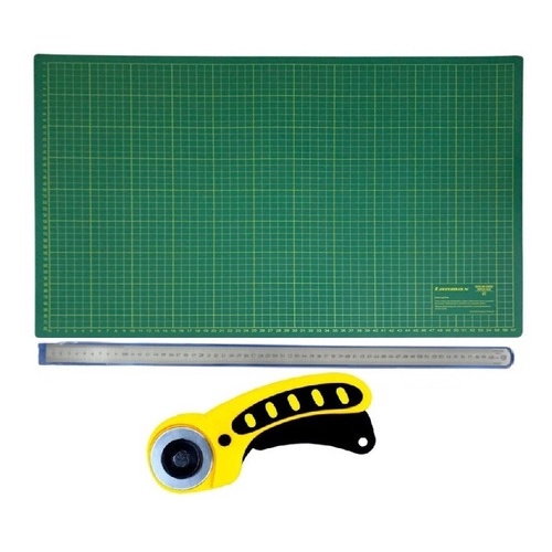 Kit Base Corte A2 Scrapbook + Cortador Circular + Régua Aço