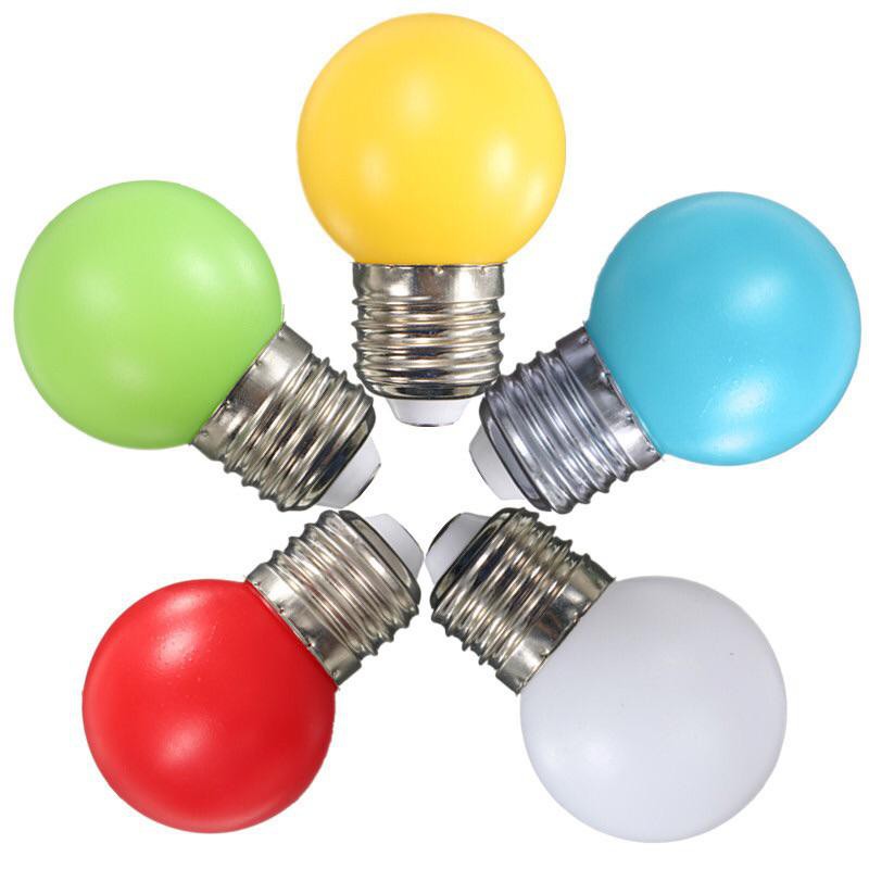 Lampada Bolinha Led 1w E27 colorida | Shopee Brasil