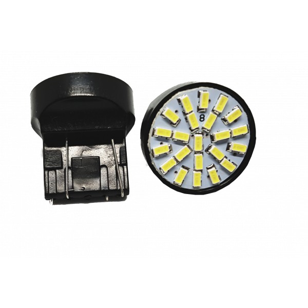 Par Led t20 Pingão 22 Leds luz branca 6000k 12v Lâmpadas automotivas Cobalt Hb20 Onix Prisma Fiesta Corolla Peugeot Honda Etios Super Led 6000k A Pronta Entrega No Brasil