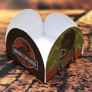 50  forminhas 4 Pétalas para doces TEMA DINOSSAURO em Oferta na Shopee
