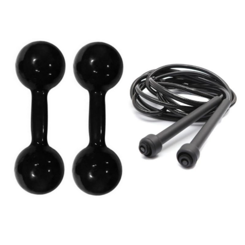 Halter halteres 4kg ( par ) total 8 kg + corda