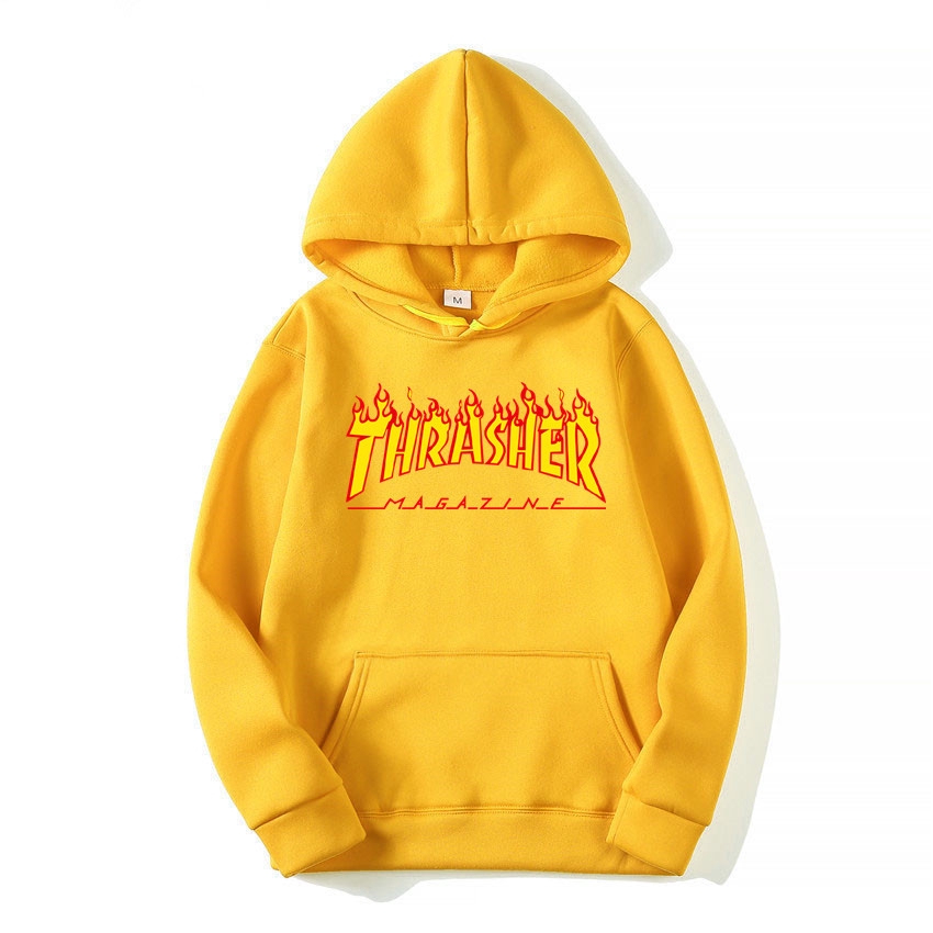 moletom thrasher amarelo