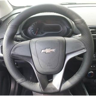 capa de volante costurada onix/cobalt/prisma/spin/sonic/cruze em Oferta na Shopee