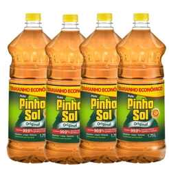 Kit com 4 Desinfetante Pinho Sol Original 1,75L Cada