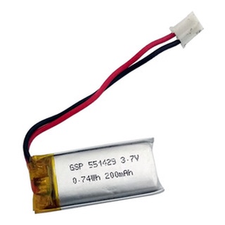 Bateria 3,7v 200mah 2 Fios 6mm X 14mm X 31mm Recarregavel Fone Blue Tooth BT