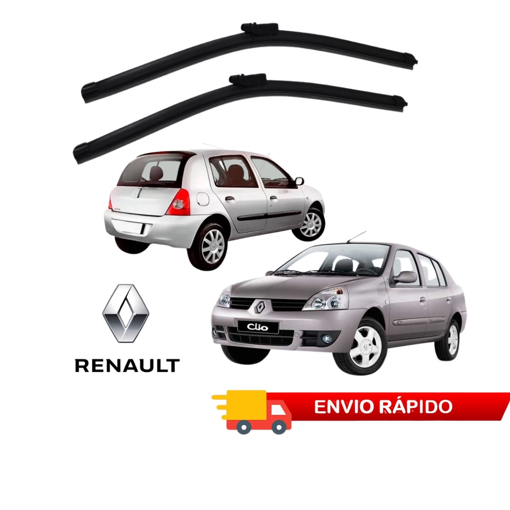 Palheta Limpador Parabrisa Renault Clio 1999 a 2015 (Par) em Oferta na Shopee