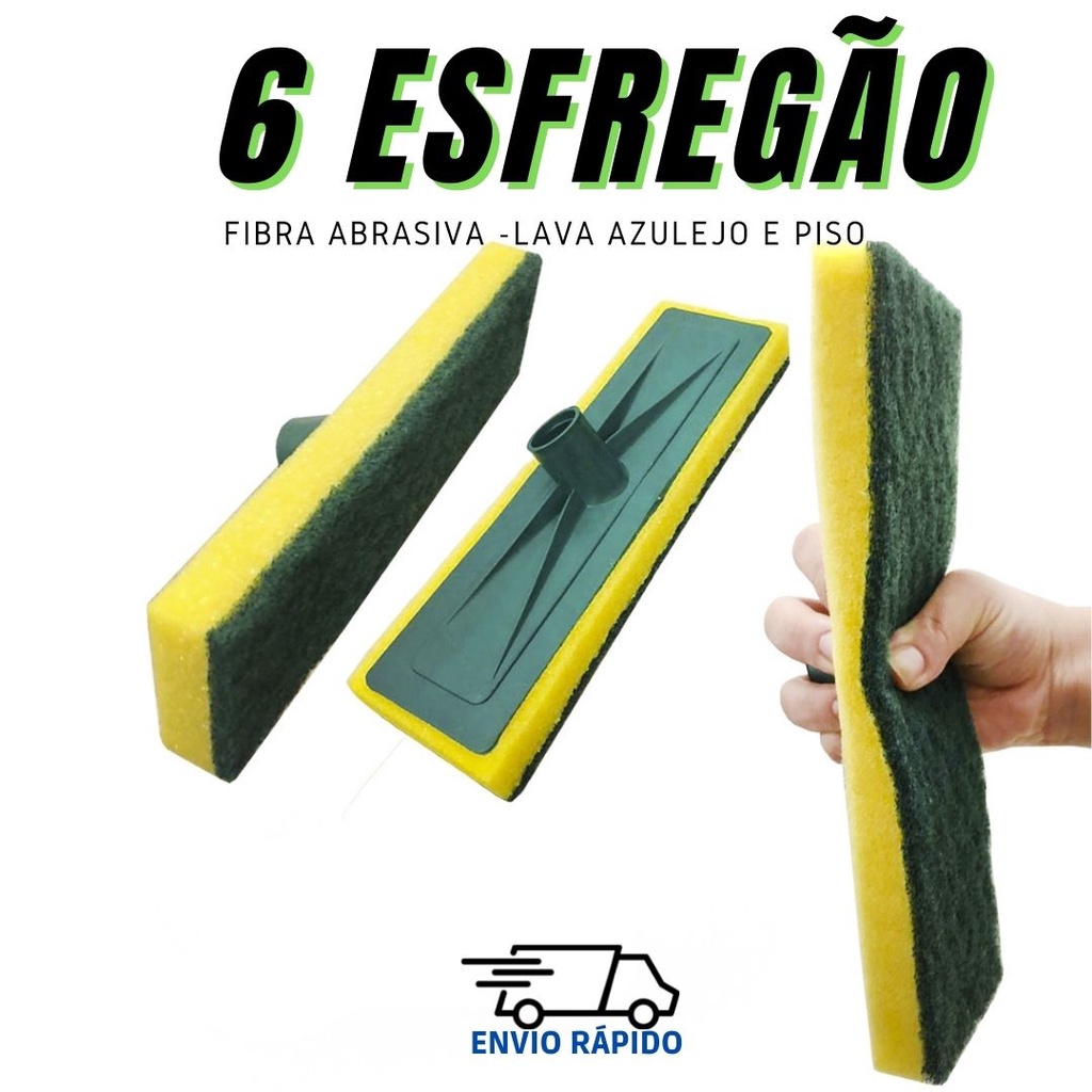 Kit Esfreg O Limpa Azulejo Pisos Porcelanato Limpeza Pesada