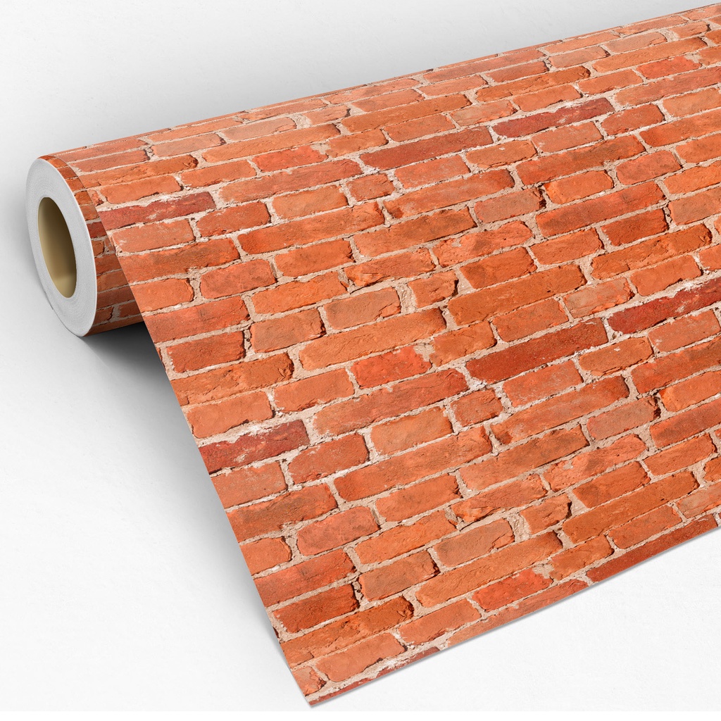 Papel De Parede Adesivo Tijolinho Marrom Demolição Lavável 3D  Adesivo Lavável - Pro Decor