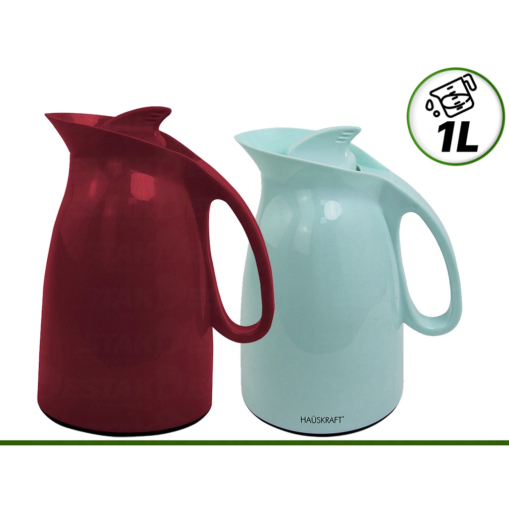 Garrafa De Café Térmica Quente E Frio Shark 1L Com Parede Dupla De Vidro