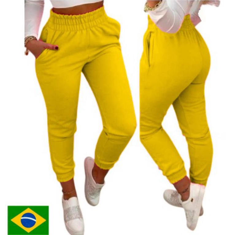 Calça de moletom feminina clearance grossa