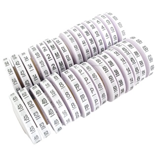 Kit 10 Rolo De Etiqueta Tamanho Nylon Tecido P/ Costurar em Oferta na Shopee