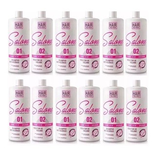 6-kits Selagem Termica Salone Efeito Liso Duradouro + Luva
