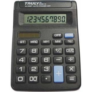 Calculadora De Mesa Truly 806b-10 Dígitos Pilha A A E Solar em Oferta na Shopee