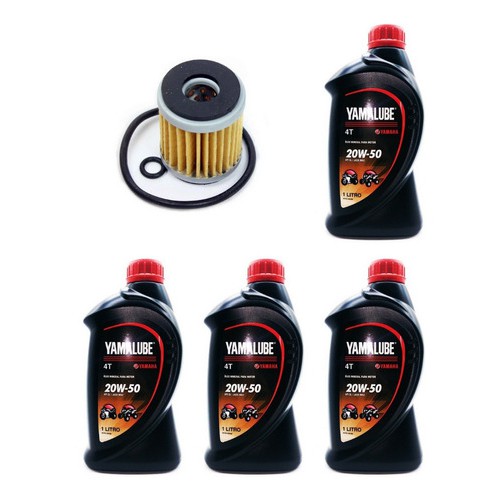 Kit Com 4 Litros Óleo Yamalube 20w50 Lander 250 Ténéré 250 em Oferta na Shopee