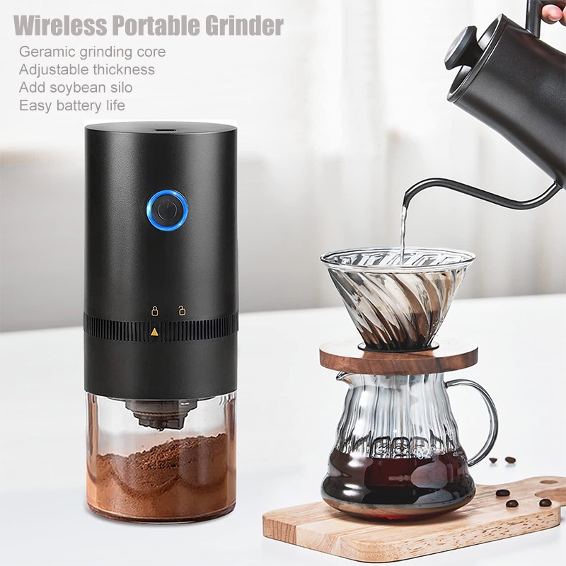 Moedor De Café Elétrico Portátil USB Recarregável Para Casa