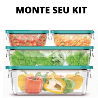 Pote Plástico Com Travas Empilhavel Organizador Cozinha Sanremo - Vários Tamanhos em Oferta na Shopee