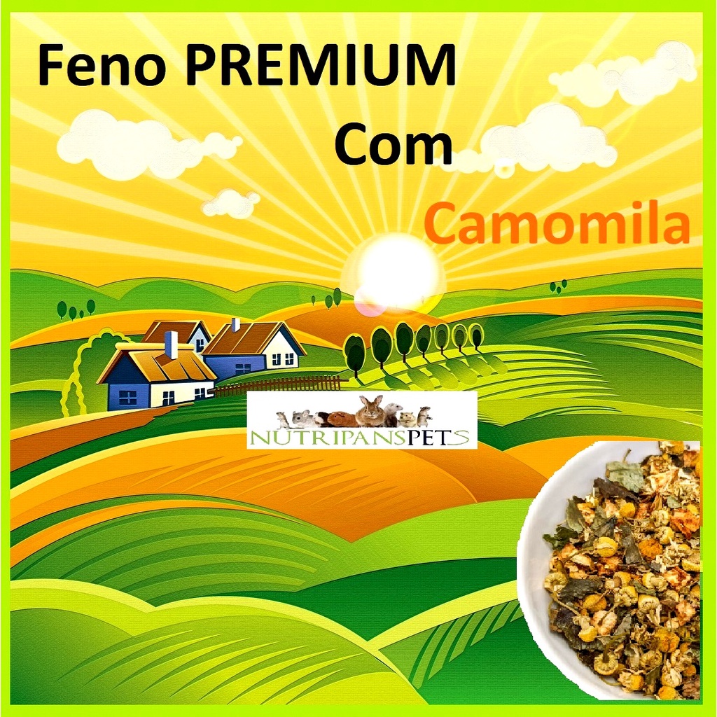 Feno PREMIUM com camomila efeito calmante antiflamatorio e digestivo em Oferta na Shopee