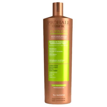 Prohall Cosmetic Burix One - Escova Progressiva Vegana Reestruturação Molecular 1L