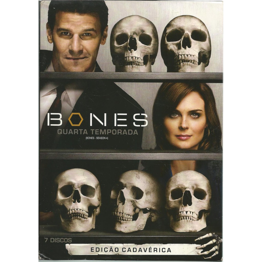 Box Dvd Bones,   Quarta Temporada,  Bones Season 4, 7 Dvds.