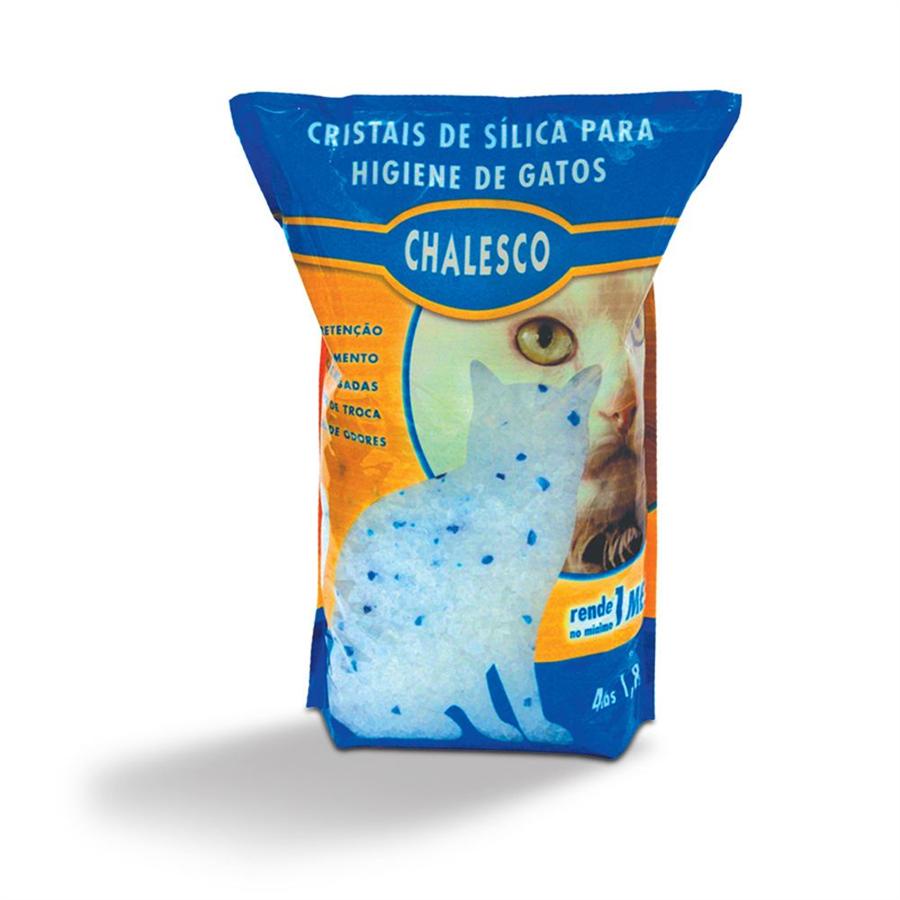 Areia Higiênica Chalesco Cristais de Sílica Gatos 1,8kg - Pets