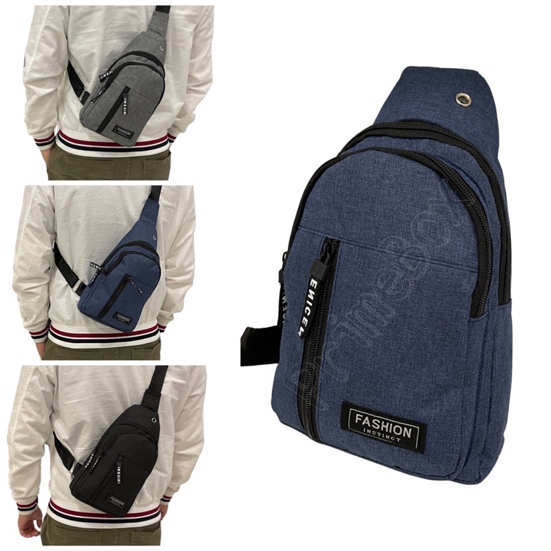 Mochila Bolsa de Peito Transversal Nylon em Oferta na Shopee