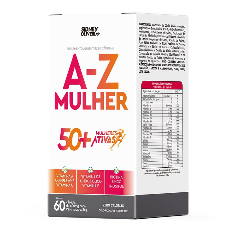 Vitamina de A-Z mulher 50+ para idosos | Shopee Brasil