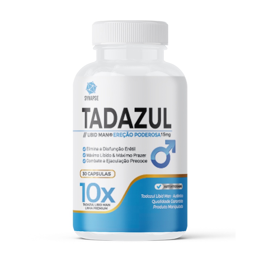 Tadazul Ereção Poderosa - Libid Man 500mg 30 Cápsulas (Fórmula Exclusiva para Homens)