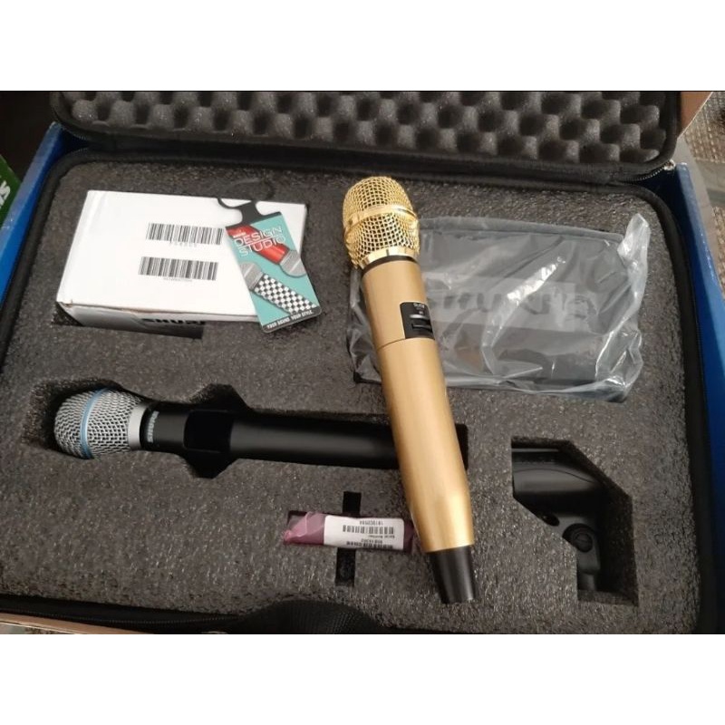 Microfone Shure Original Glxd24/Beta 87a Com Corpo Dourado Cor de Ouro PROMOÇÃO | Brasil