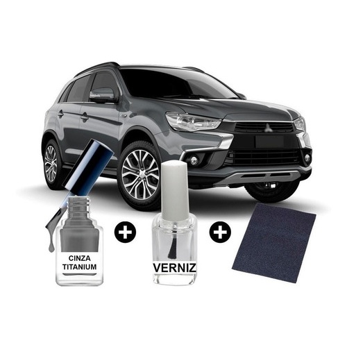 Tinta Tira Risco Automotiva Asx Cor Cinza Titanium 2011 2010