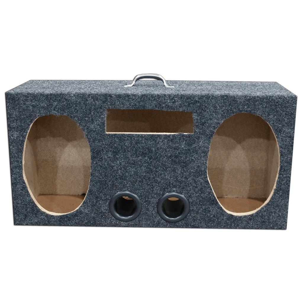 Caixa Vazia Ativa 2 De 6x9 Polegadas + Alça + Furo Radio em Oferta na Shopee