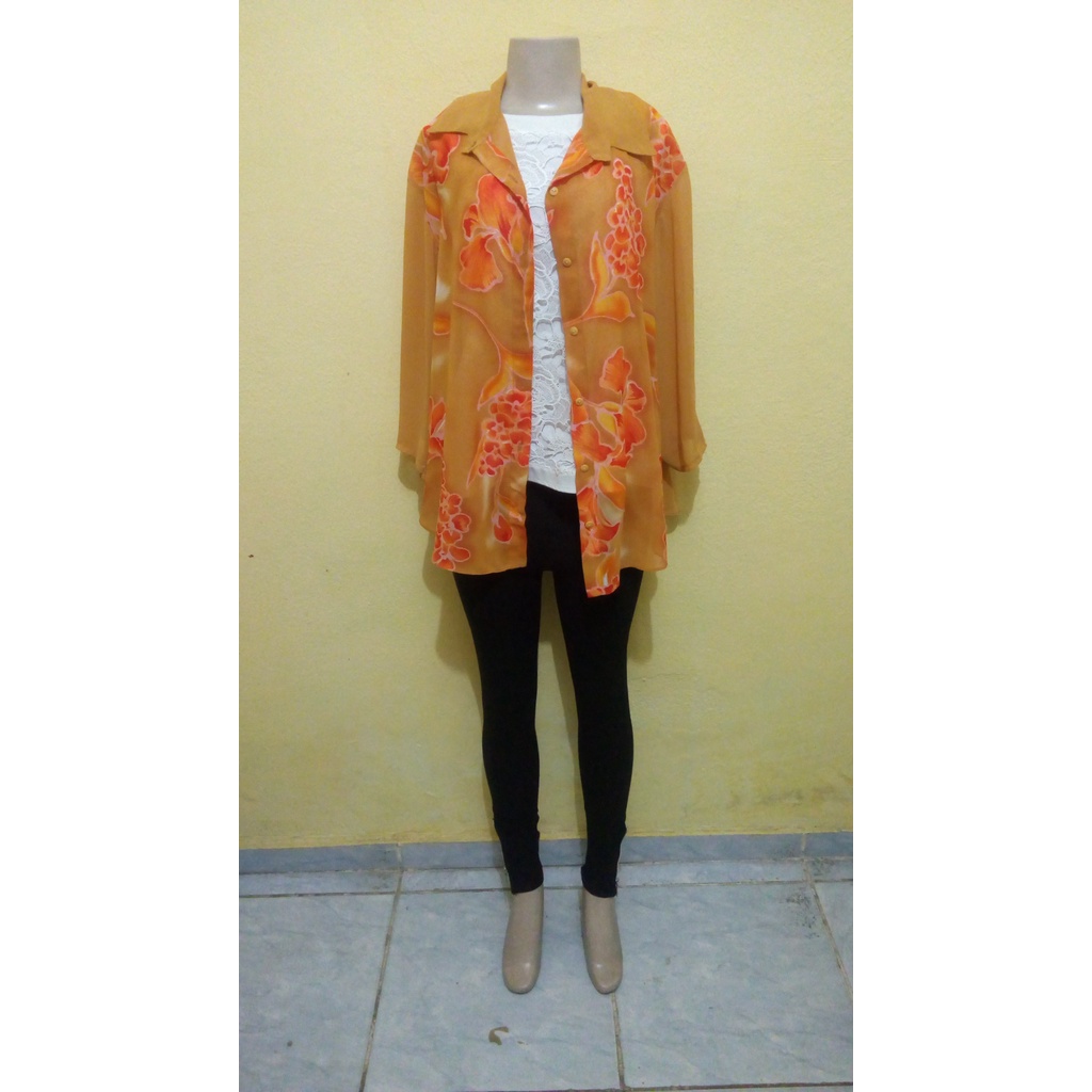 Blusa de frio /CAMISETA feminina/SOCIAL/Cachecol Lenço Feminino Pashimina Xale Echarpe Grosso xadrez com franja outono/inverno 2024/MANGA LONGA/amarela ESTAMPADA-/G