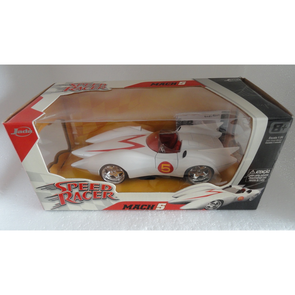 speed racer mach 5 jada toys novo escala 1:24 metal fabricado 2008 ...