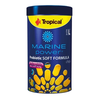 RAÇÃO TROPICAL MARINE POWER PROBIOTIC SOFT FORMULA CHIPS SIZE L - 130 gr