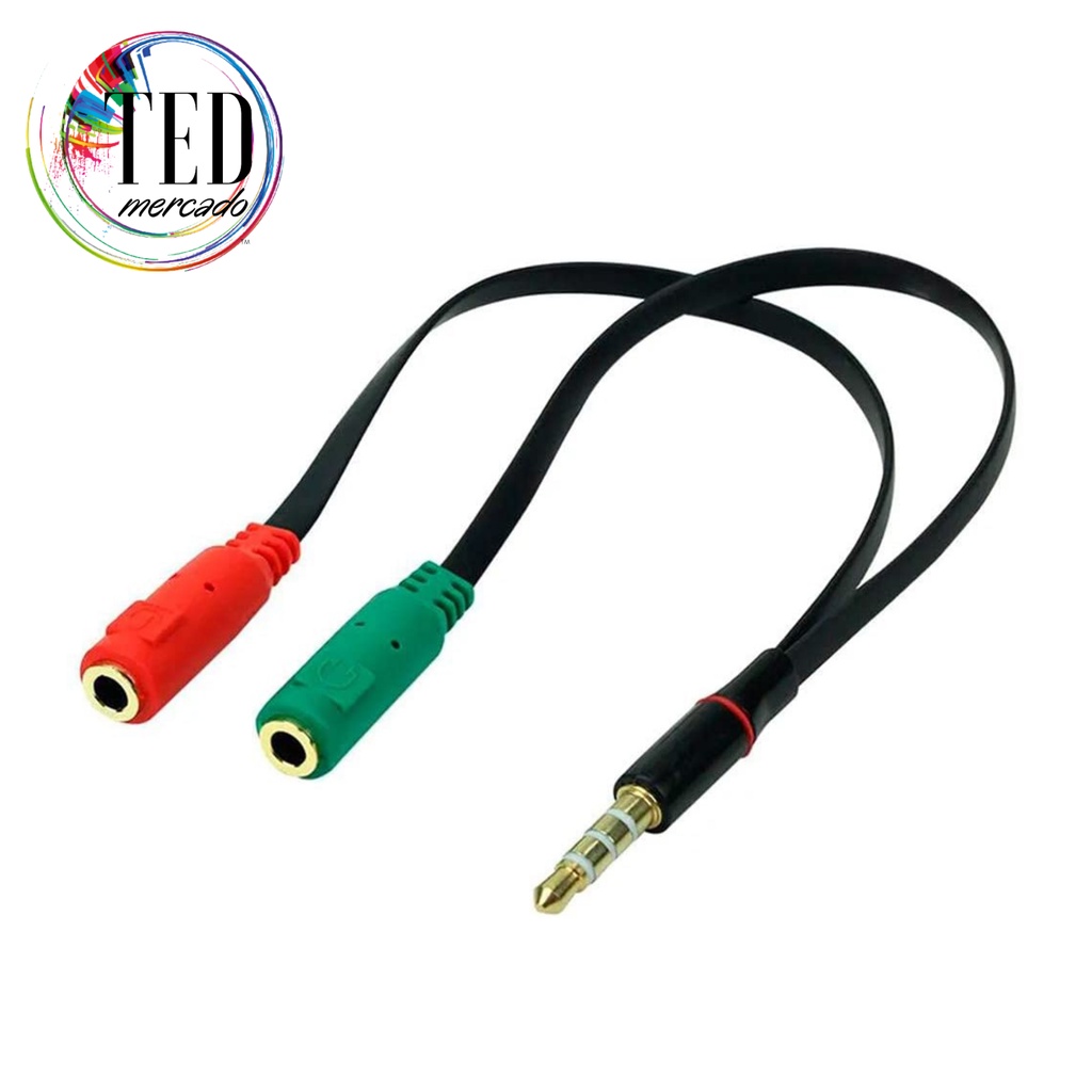 Cabo Adaptador P3xp2 Combo p/ Fone E Microfone Headset 20cm Shopee Brasil