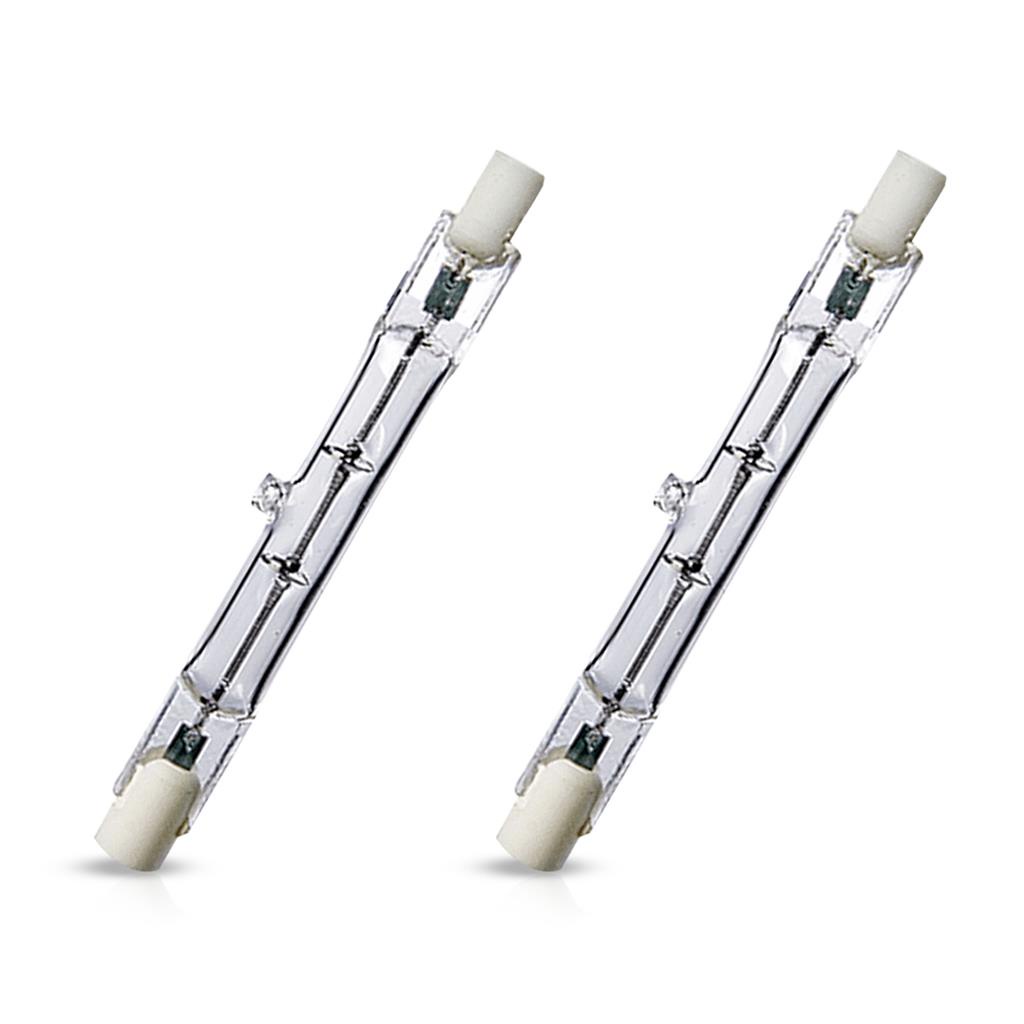 Kit 2 Lâmpadas Halógena Palito 150W 127V R7S 2800k Luz Amarela Ourolux em Oferta na Shopee