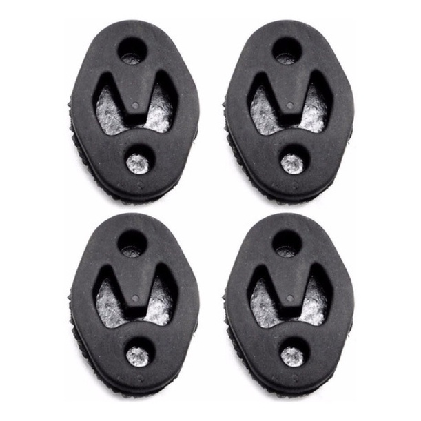 Borracha / Coxim Escapamento Ford Fiesta Kit Com 4 Pç