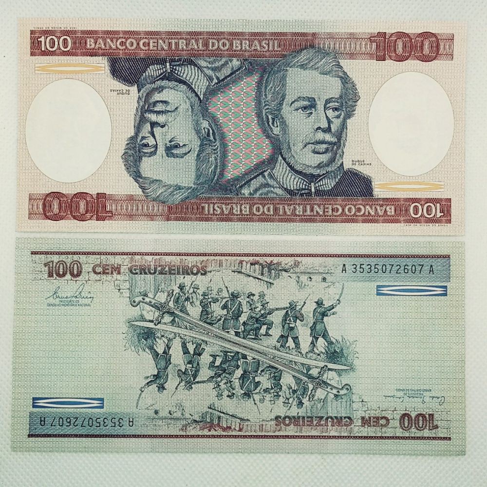 Cédula 100 Cruzeiros 1981 Duque de Caxias