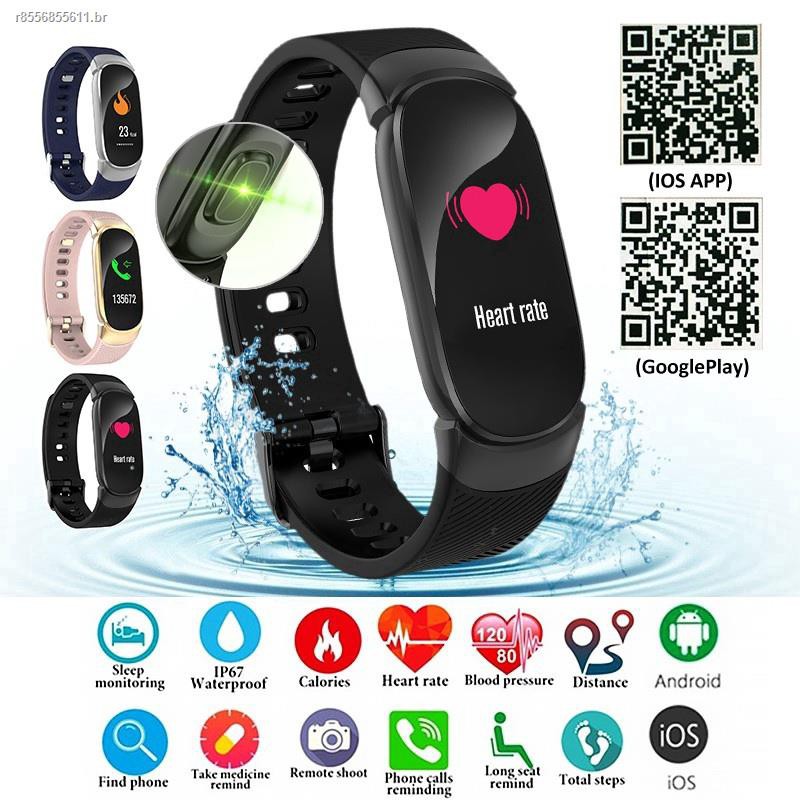 Smart Bracelet Hello Qw16 Bluetooth Prova D 'Gua Ip67 Shopee Brasil