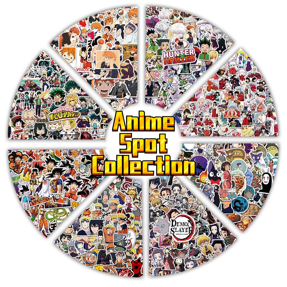 (Spot Coleção) 50 Pçs Adesivos De Anime Jujutsu Kaisen/One Piece/Naruto/Tóquio Vingadores Para Telefone Capacete Decoração