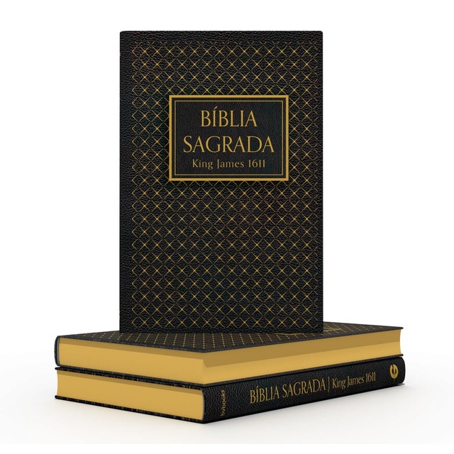 Bíblia Sagrada King James 1611 | Letra Normal | Capa Dura | Preta em Oferta na Shopee