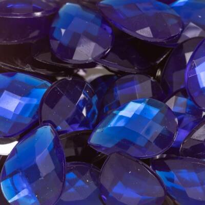 CHATON ( GOTA COLAGEM )  18 X 25 mm cor AZUL ROYAL