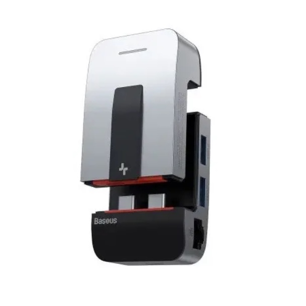 Adaptador Hub 9-em-1 Baseus P/ Macbook Air Pro Hdmi 4k Rj45