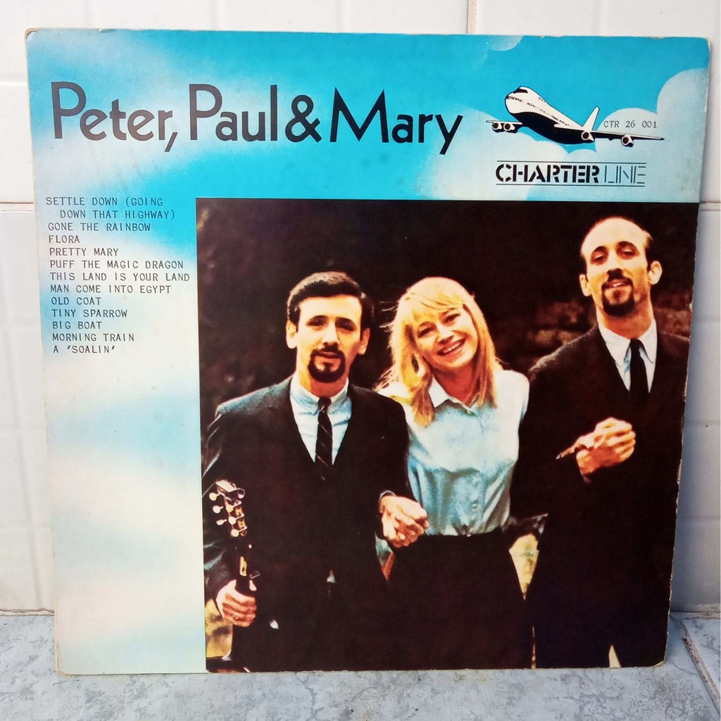 LP Peter, Paul & Mary - Vinil Importado Itália - selo Charter Line