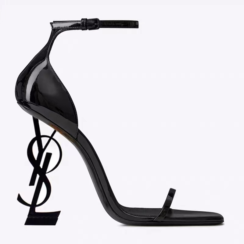 Sandália De Salto Alto Ysl Saint Laurent E/Paris/catwalk/Estilo B