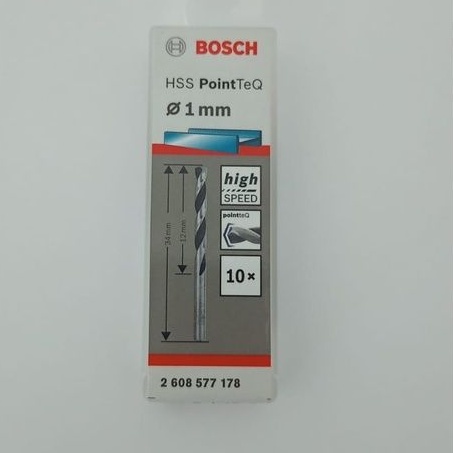Broca Aço Rápido HSS Pointer Bosch (por unidade) 1mm, a 12mm