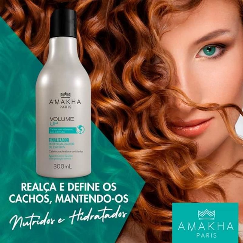 Kit Linha Cabelos Cacheados Magic Curly Amakha Paris Shopee Brasil