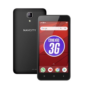 Smartphone Navcity NP-752 Preto - Android 11 e Dual Chip