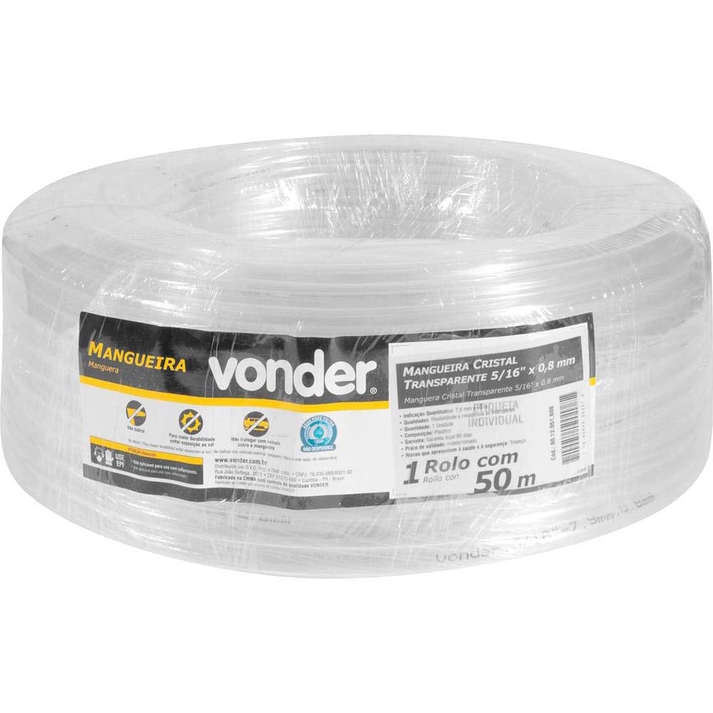 Mangueira Cristal Transparente X Mm Com Metros Vonder Shopee Brasil